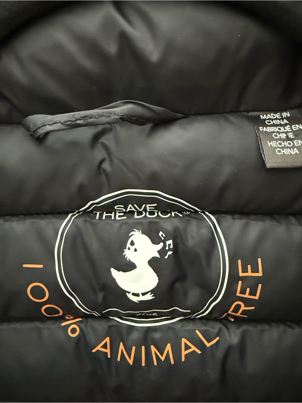 New! SAVE THE DUCK Women’s Black Charlotte Quilted Vest Sz X Small - Picture 8 of 15